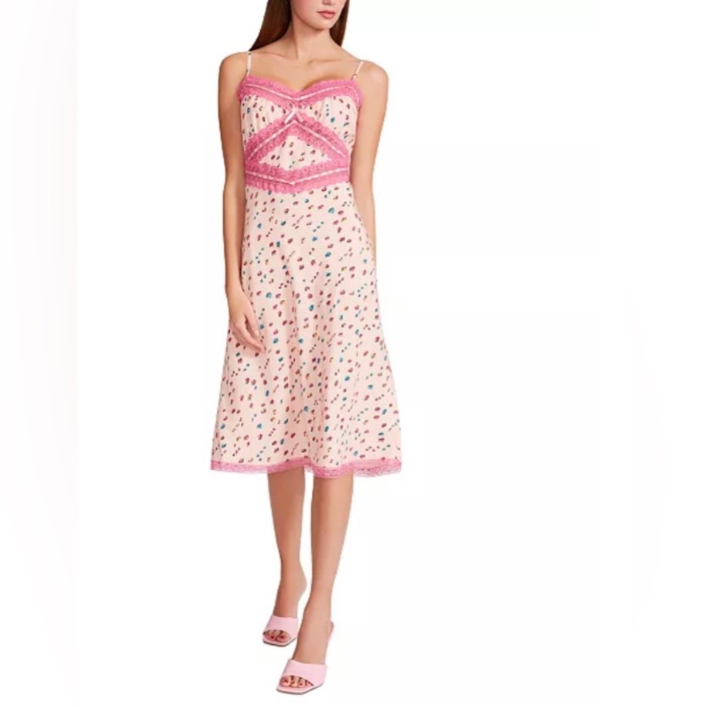 Betsey Johnson floral midi slip dress